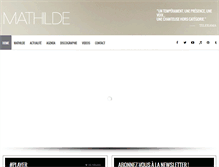 Tablet Screenshot of mathildemusic.com